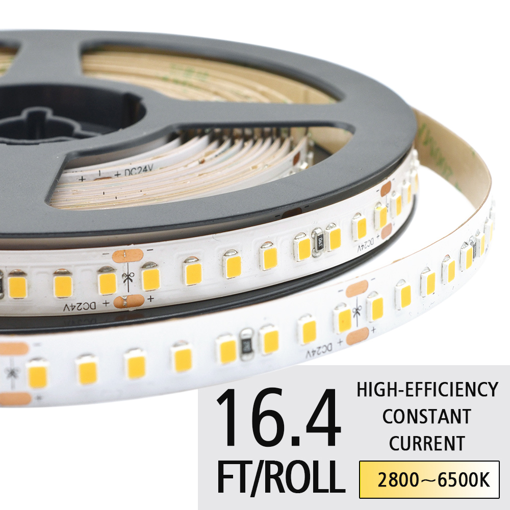 High-Efficiency Constant Voltage 2835SMD 160LEDs/M Flexible LED Tape Lighting - DC24V White LED Light High-Efficiency Constant Voltage 2835SMD 160LEDs/M Flexible LED Tape Lighting - DC24V White LED Light